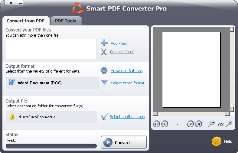 Smart PDF Converter Screenshot